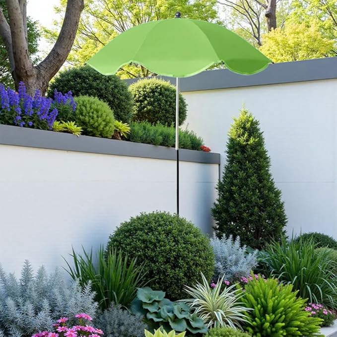 Plant Umbrellas for Outdoor Plants, 23.6inch Adjustable Angles Plant Shade Umbrella Patio, Larger Size Rain/Sun Umbrella, for Potted Garden Bed Flower Pot