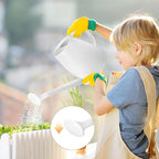 Watering Can - for Indoor and Outdoor House Plant Garden - with Long Spout - 1/2 Gallon - White