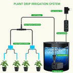 Upgrade Integrated Auto 2'X2' Grow Tent Kit Complete System, S1000 LED Grow Light, Grow Tent with 4“Ventilation Kit, Inline Fan&Carbon Filter, Irrigation Kit, Humidifier and Clip Fan