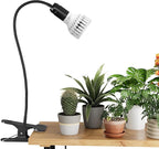 GooingTop Grow Light,12W (80Watts Equiv) 5000K White Full Spectrum LED Growing Lamp Clip on Desk for Indoor Plants,Bulbs Replaceable & Non-dimmable