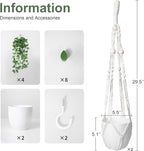 DREAMLOOM 2 Packs Fake Hanging Plants with Pots, Artificial Ivy Hanging Plants with Macrame Hanger for Indoor Decor, Fake Hanging Vines Faux Greenery for Home Kitchen Office