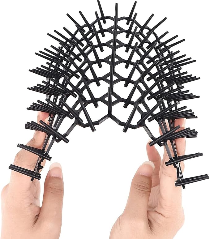 Agatige 12PCS Cat Deterrent Mat, 6 X 8 in PP Scat Mat Cat Spikes Blocker for Keeping Away Pet Dogs Protecting Plants