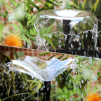 Plastic Fountain Nozzle 1/2, Fountain Head for Garden, Ponds, Tabletop Fish Ponds, Use for Indoor and Outdoor, 9 Components and 5 Different Shapes for Easy Installation, Pool Aerator Nozzle