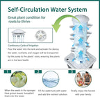 Hydroponics Growing System, 30-Plant Indoor Hydroponic Tower with Timer and Pump System, Plants Germination Kit, Vertical Hydroponic System for Gardening Lover (No Seed)