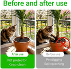 8 PCS 11.8 Inch Plant Pot Grids Cuttable Plant Pot Soil Covers Protectors from Animals Indoor Plant Protection Keep Dogs Cats Out