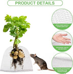 Foyego 6 Pack Root Guard Baskets for Plants, Underground Stainless Steel Wire Mesh Cages Gopher and Vole Wire Basket for Plants Root Protection（1Gallon/3Gallon/5Gallon）