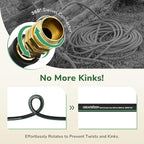 GreatBuddy Garden Hose 10ft, 5/8" Water Hose Heavy Duty, Flexible, Lightweight Hybrid Hose, Burst 600 PSI with Solid Brass Male to Female Fittings Leakproof Hose for Backyard, Garden