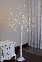 LIGHTSHARE 6 Feet Birch Tree, 72 LED Lights, Warm White, for Home, Festival, Party, and Christmas Decoration, Indoor and Outdoor Use