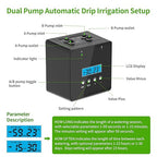 Automatic Watering System for Potted Plants | Indoor Plant Waterer with Programmable Timer, Dual Self-Priming Pumps, Drip Irrigation Kit for Up to 20 Plants