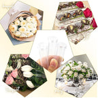 Vials for Flower Arrangements 2.8 Inch Floral Water Tubes Plastic Floral Vials with Caps (Clear, 30 Pack)