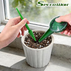 SPEEDWOX Dibbler Gardening Tool Wood Handle Garden Hole Punch Dibbler Tool for Planting Seeds,Self Watering Stakes Bulb Planter Tool Flower Bulb Planting Tools Hole Digger for Gardening