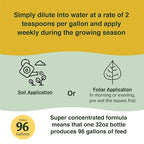 Farmer's Secret Tomato Booster Fertilizer - Super Concentrated - 3:8:7 Ratio Fortified with Humic Acid, Iron and Calcium - Grow More Tomatoes (32oz)