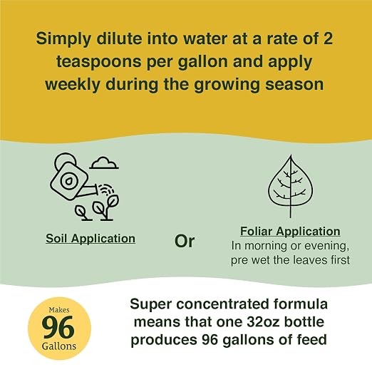 Farmer's Secret Tomato Booster Fertilizer - Super Concentrated - 3:8:7 Ratio Fortified with Humic Acid, Iron and Calcium - Grow More Tomatoes (32oz)