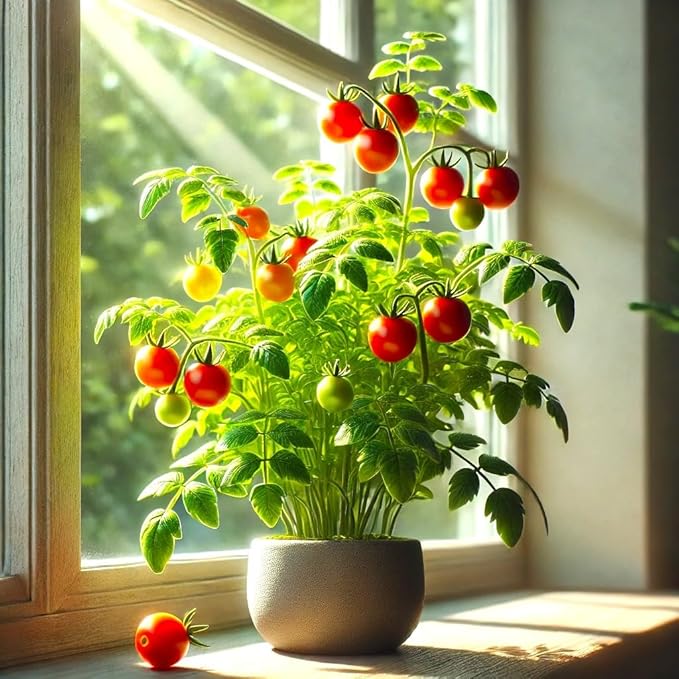 Seeds Indoor Tomato Bonsai 30 Seeds for Planting Dwarf Tomato for Growing Indoors