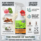 Nature’s Dome Pest Control Spray 32 Oz | 100% Natural Ant Killer & Bug Spray for Indoor & Outdoor Use | Eco-Friendly Bug Spray for Flea, Ticks, Ant & Mosquitos | Safe for Pets and Kids
