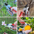 Premium German-Made Pruning Shears – Ergonomic, Heavy-Duty Hand Pruners Designed for Precision Cutting of Plants; Ideal for Gardeners and Individuals with Arthritis or Reduced Hand Strength