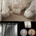 SUCOHANS Mushroom Bags All in One Mushroom Grow Bag Farm-Mushroom Spawn Sealable Spawn Myco Bags,Large Size 8" X 5" X 19",0.2 Micron Filter, 3 Mil Polypropylene,for Substrate Autoclavable (100)