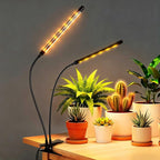 NEEWER Entry Level Version Dual Bar Grow Lights for Indoor Plants, Full Spectrum Clip Plant Growing Lamp with 80 Blue, Red, White LEDs, 3/9/12H Timer, Dimmable for Gardening Seed Starting Bonsai, N29