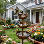 Rain Catcher - Plant Support Metal Garden Ornament with Water Catching Design, Rain Catcher Garden Stake Plant Stake Support for Climbing Flowers, Decor Yard for Garden Sculpture Bee Bird (1)