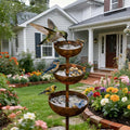Rain Catcher - Plant Support Metal Garden Ornament with Water Catching Design, Rain Catcher Garden Stake Plant Stake Support for Climbing Flowers, Decor Yard for Garden Sculpture Bee Bird (1)