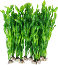 MyLifeUNIT Artificial Seaweed Water Plants for Aquarium, Plastic Fish Tank Plant Decorations 10 PCS (12 Inches Tall, Green)