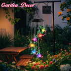 Mom Grandma Nana Wife Sister Gifts for Mothers Day, Easter Mother Birthday Gardening Hummingbird Gifts for Women, Winzwon Wind Chimes Solar Lights Outdoor Decor for Garden Patio Yard Porch