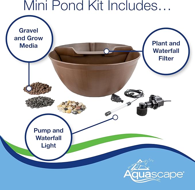 Aquascape AquaGarden Pond Kit, Container Water Garden | 78325