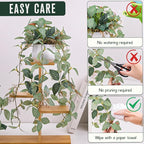2pcs Small Artificial Hanging Plants Fake Hanging Plant with Pot Plants Indoor Decor Faux Greenery Hanging Vines Potted for Bedroom Shelf Outdoor Garden Decoration
