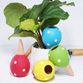 Terracotta Self Watering Spikes, 4 Pack Watering Globes for Indoor Outdoor Plants, Slow Release Plant Self Watering Planter Insert Devices for Travel, Vacation, Garden Care, Cute Small Ball Shape