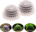 2 Pack Aquarium Moss Ball Holder Professional Plastic Moss Plant Holder with Hollow-Designed for Fish Tank Accessories