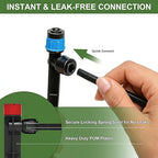 230FT Automatic Watering System for Outdoor Plants, Quick-Connect Garden Drip Irrigation Kits with 1/2" & 1/4", Adjustable Nozzles & Sprinklers for Greenhouse, Raised Bed, Lawn, Potted Plants