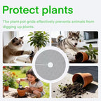 8 PCS 11.8 Inch Plant Pot Grids Cuttable Plant Pot Soil Covers Protectors from Animals Indoor Plant Protection Keep Dogs Cats Out