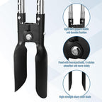 YEELOR Post Hole Digger, Hole Digger with One-Piece Manganese Steel Blade, Post Digger with 55" Adjustable Stainless Steel Handle for Digging Post Holes Installing Mailboxes Fencing