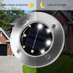 INCX 4.6 inch Solar Lights for Outside, 4 Pack Solar Light Outdoor Waterproof, Garden Lights Landscape Lighting for Lawn Yard Deck Driveway Walkway White