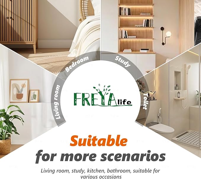 Freyalife 1Pcs Fake Plants Eucalyptus,Artificial Potted Faux Hanging Plants for Vintage Boho Home Living Bedroom Kitchen Farmhouse Bathroom Office Desk Book Shelf Wall Room Accessories Decor Indoor