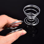 Shappy 6 Pieces Air Plant Holder Air Plant Live Holders Outdoor Stainless Steel Tillandsia Base Container Display Rack for Tropical Home Desktop Office Decoration Supplies, Silver