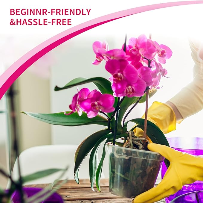 Orchid Potting Mix with Orchid Bark 4QT - New Upgraded Formula for Superior Drainage & Breathability | Premium Soil for Healthy Roots