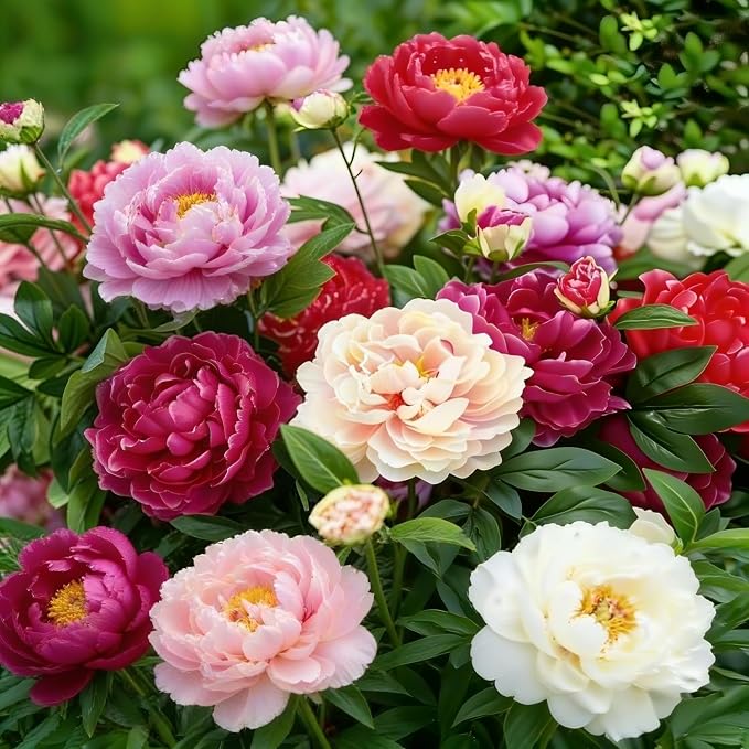 CarpetC 200+ Mixed Peony Seeds for Planting, Paeonia Hardy Perennial with Large Fragrant Blooms, Non-GMO Heirloom for Garden, Home Containers and Cut Flowers