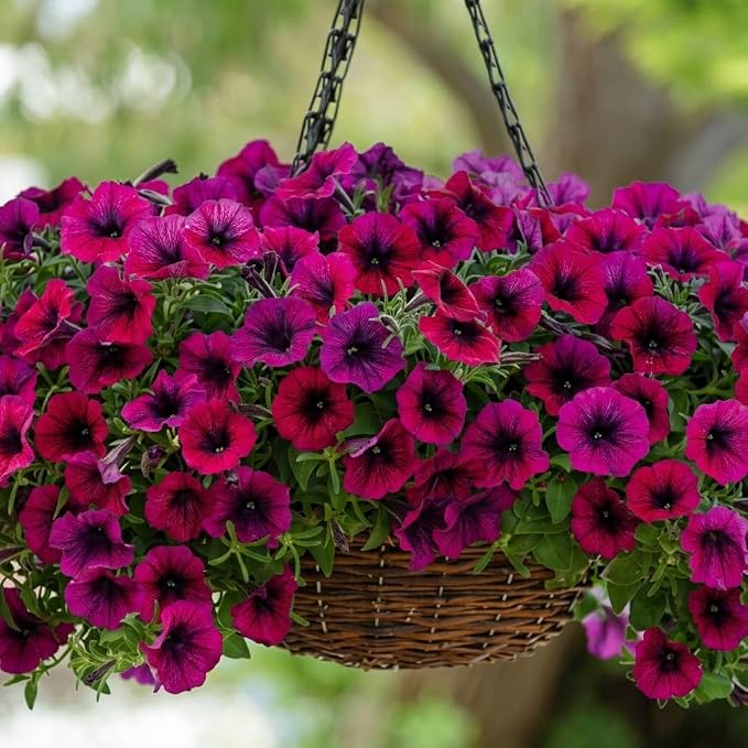 270+ Trailing Petunia Seeds for Planting - Spreading Annual Flower Blooms for Hanging Baskets, Window Boxes, and Garden Ground Cover