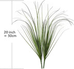 Artificial Plants, Fake Wheat Grass Tall Shrubs Bundles, Faux Greenery Plastic Plant Indoor Outdoor Decoration Home Garden Christmas Party Table Centerpieces Vase DIY Decor - Tail End Red Leaves 8 Pcs