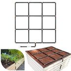 Garden Grid Watering System - 3x3 Standard | Raised Garden Bed Drip Irrigation System – But Better | Pre-Assembled, Waters Every Plant Evenly, 1-Min Setup | Square Foot Gardening | 33.5"x33.5"