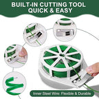 Green Twist Ties, 262 Feet (80m) Sturdy Plant Ties with Cutter, Rustproof & Flexible Gardening Ties for Tomatoes, Vines & Flowers, Twist Tie Use for Indoor/Outdoor Home & Office