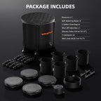 Spider Farmer Gravity-Fed Self-Watering System, 4-Pack Auto Watering System with 13 Gallon Reservoir, 4 Fabric Pot Base for Indoor Plants, Grow Tents, Greenhouses