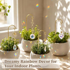 260 Pcs DIY Suncatcher Kits for Adults, Crystal Suncatcher Plant Decorations for Pots, Gold Garden Suncatchers for Windows Hanging Indoor Small Potted Plant Trellis, Sun Catcher Making Suppliers