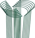 LEOBRO Plant Support Plant Stakes, 12pcs Peony Cages and Supports, Metal Garden Stakes Plant Supports, Plant Support Stakes, for Peony, Tomato, Hydrangea, Indoor Outdoor Plants, 10" W x 24" H