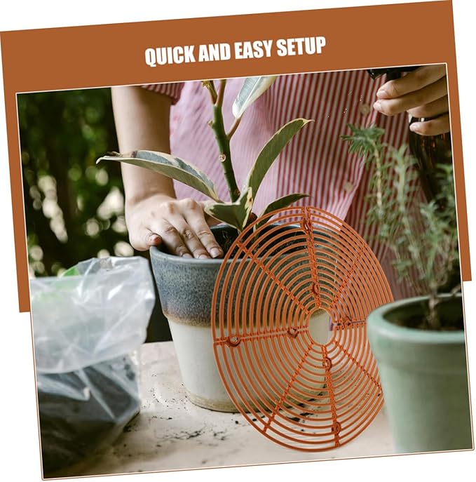 BESPORTBLE 6pcs Hollow Design Flower Cover Soil Protectors Flower Pot Covers for Plants Pet Deterrent Boy Girl Safe Wide Applicability Simple Installation