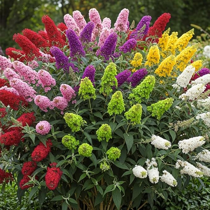 Random Butterfly Bush Live Shrub Plant Shrub, Buddleia Bush Well Rooted, 5 to 10 Inc Tall