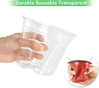 Bonviee 36 Packs 3.5/4/5 Inch Clear Nursery Pots, Transparent Plastic Planter with Drainage Holes, Seed Starting Pot Flower Plant Container -Clear