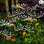 Kwaiffeo Solar Garden Lights Outdoor Waterproof Decorative Solar Lights for Outside 2 Pack with120 LED Swaying Fairy Firework Light Yard Garden Decor, Gifts for Mother's Day Mom Grandma Women