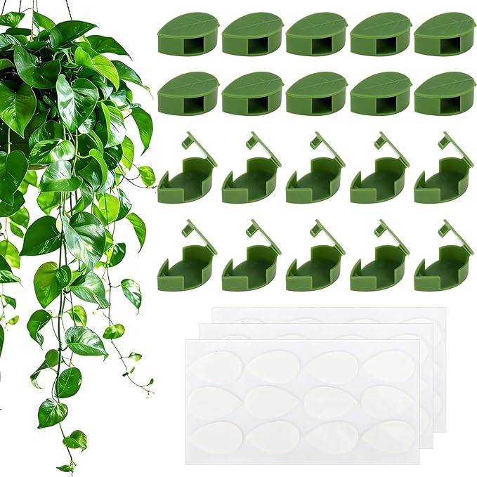 Plant Vine Wall Clips 70PCS Plant Clips for Climbing Plants with 84PCS Strong Adhesion Sticky Glues Plants Leaf Holder Garden Clip for Climbing Plants Gardening Tools Gifts for Gardeners